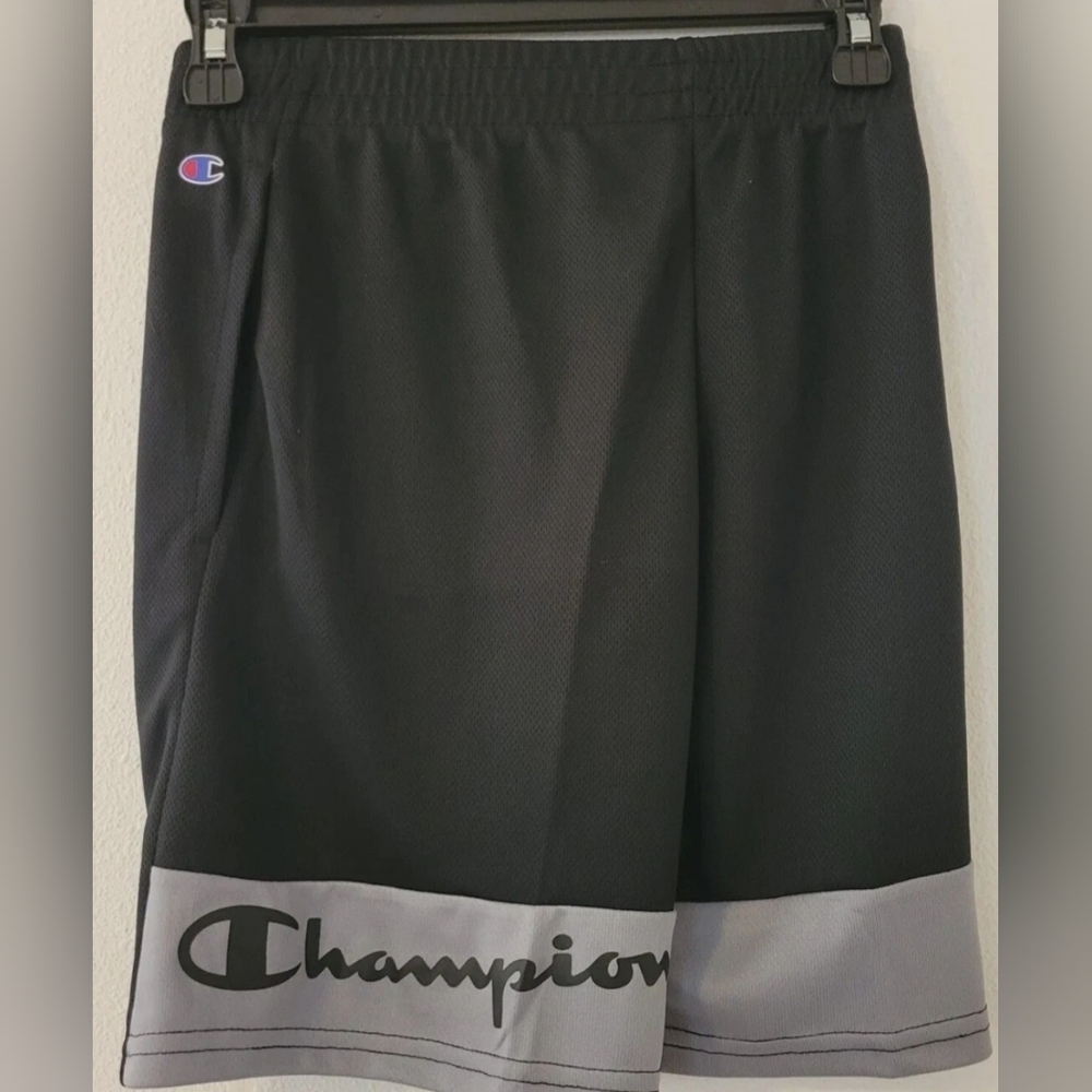 Champion Kids  Athletic Shorts in Black and Gray Size 14/16